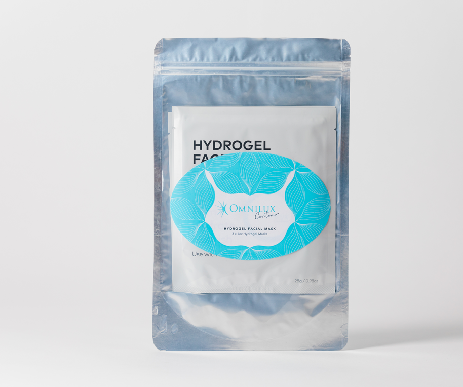 omnilux contour hydrogel face mask hyaluronic acid shop sydney australia at home skin care the clear skin clinic best